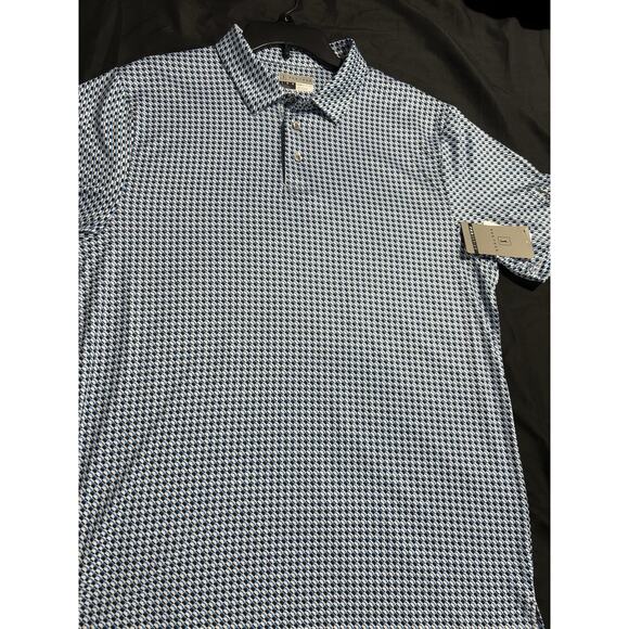 PGA Tour Pro Series Golf Polo Shirt Men’s Large Blue White Black NWT MSRP $68 - Picture 1 of 9